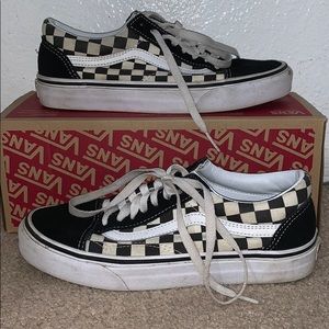 Checkered vans!